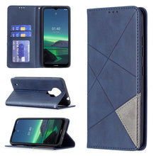 Load image into Gallery viewer, Rhombus Texture Horizontal Flip Magnetic Leather Case with Holder &amp; Card Slots &amp; Wallet, For Samsung Galaxy S21 FE, For Nokia G20 / G10, For Nokia 1.4
