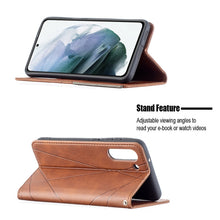Load image into Gallery viewer, Rhombus Texture Horizontal Flip Magnetic Leather Case with Holder &amp; Card Slots &amp; Wallet, For Samsung Galaxy S21 FE, For Nokia G20 / G10, For Nokia 1.4