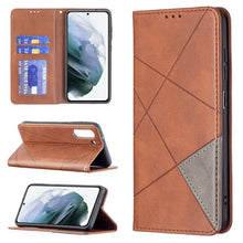 Load image into Gallery viewer, Rhombus Texture Horizontal Flip Magnetic Leather Case with Holder &amp; Card Slots &amp; Wallet, For Samsung Galaxy S21 FE, For Nokia G20 / G10, For Nokia 1.4