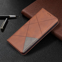 Load image into Gallery viewer, Rhombus Texture Horizontal Flip Magnetic Leather Case with Holder &amp; Card Slots &amp; Wallet, For Samsung Galaxy S21 FE, For Nokia G20 / G10, For Nokia 1.4