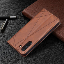 Load image into Gallery viewer, Rhombus Texture Horizontal Flip Magnetic Leather Case with Holder &amp; Card Slots &amp; Wallet, For Samsung Galaxy S21 FE, For Nokia G20 / G10, For Nokia 1.4
