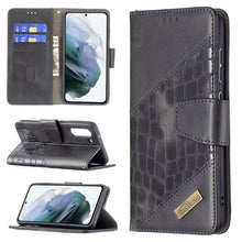 Load image into Gallery viewer, Matching Color Crocodile Texture Horizontal Flip PU Leather Case with Wallet &amp; Holder &amp; Card Slots, For Samsung Galaxy S21 FE / S21 Lite, For Nokia 1.4