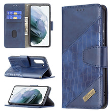 Load image into Gallery viewer, Matching Color Crocodile Texture Horizontal Flip PU Leather Case with Wallet &amp; Holder &amp; Card Slots, For Samsung Galaxy S21 FE / S21 Lite, For Nokia 1.4