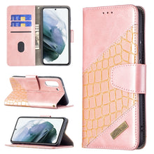 Load image into Gallery viewer, Matching Color Crocodile Texture Horizontal Flip PU Leather Case with Wallet &amp; Holder &amp; Card Slots, For Samsung Galaxy S21 FE / S21 Lite, For Nokia 1.4
