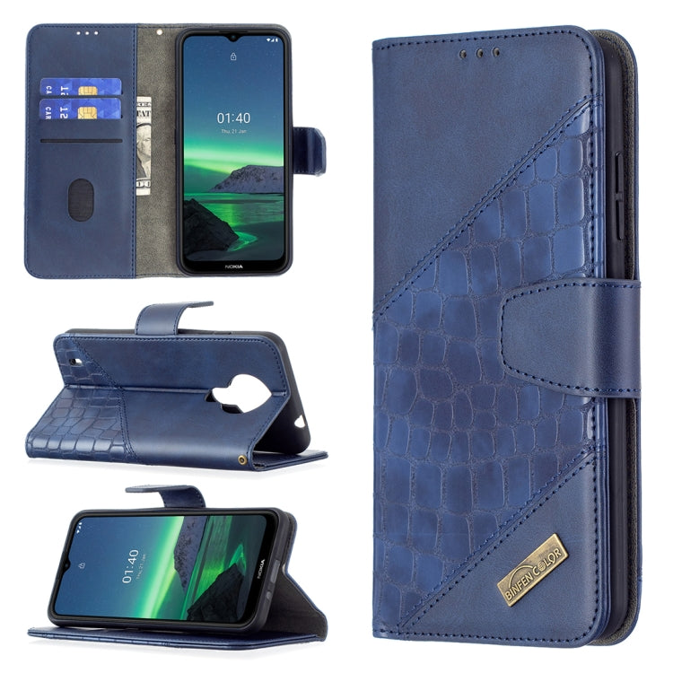 Matching Color Crocodile Texture Horizontal Flip PU Leather Case with Wallet & Holder & Card Slots, For Samsung Galaxy S21 FE / S21 Lite, For Nokia 1.4