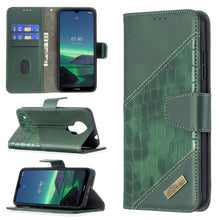 Load image into Gallery viewer, Matching Color Crocodile Texture Horizontal Flip PU Leather Case with Wallet &amp; Holder &amp; Card Slots, For Samsung Galaxy S21 FE / S21 Lite, For Nokia 1.4