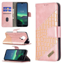 Load image into Gallery viewer, Matching Color Crocodile Texture Horizontal Flip PU Leather Case with Wallet &amp; Holder &amp; Card Slots, For Samsung Galaxy S21 FE / S21 Lite, For Nokia 1.4