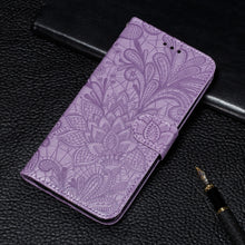 Load image into Gallery viewer, Lace Flower Embossing Pattern Horizontal Flip Leather Case with Holder &amp; Card Slots &amp; Wallet &amp; Photo Frame, For Samsung Galaxy A22 4G, For Samsung Galaxy A22 5G, For Samsung Galaxy A82 5G, For Samsung Galaxy S21 FE, For Xiaomi Mi 11 Ultra