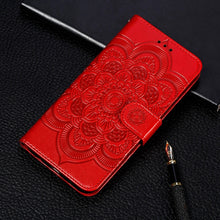 Load image into Gallery viewer, Sun Mandala Embossing Pattern Horizontal Flip PU Leather Case with Holder &amp; Card Slots &amp; Wallet &amp; Lanyard, For Samsung Galaxy A22 5G, For Samsung Galaxy A22 4G, For Samsung Galaxy A82 5G, For Samsung Galaxy S21 FE, For Xiaomi Mi 11 Ultra
