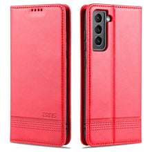 Load image into Gallery viewer, AZNS Magnetic Calf Texture Horizontal Flip Leather Case with Card Slots &amp; Holder &amp; Wallet, For Samsung Galaxy S21 FE