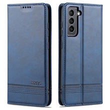 Load image into Gallery viewer, AZNS Magnetic Calf Texture Horizontal Flip Leather Case with Card Slots &amp; Holder &amp; Wallet, For Samsung Galaxy S21 FE