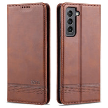 Load image into Gallery viewer, AZNS Magnetic Calf Texture Horizontal Flip Leather Case with Card Slots &amp; Holder &amp; Wallet, For Samsung Galaxy S21 FE