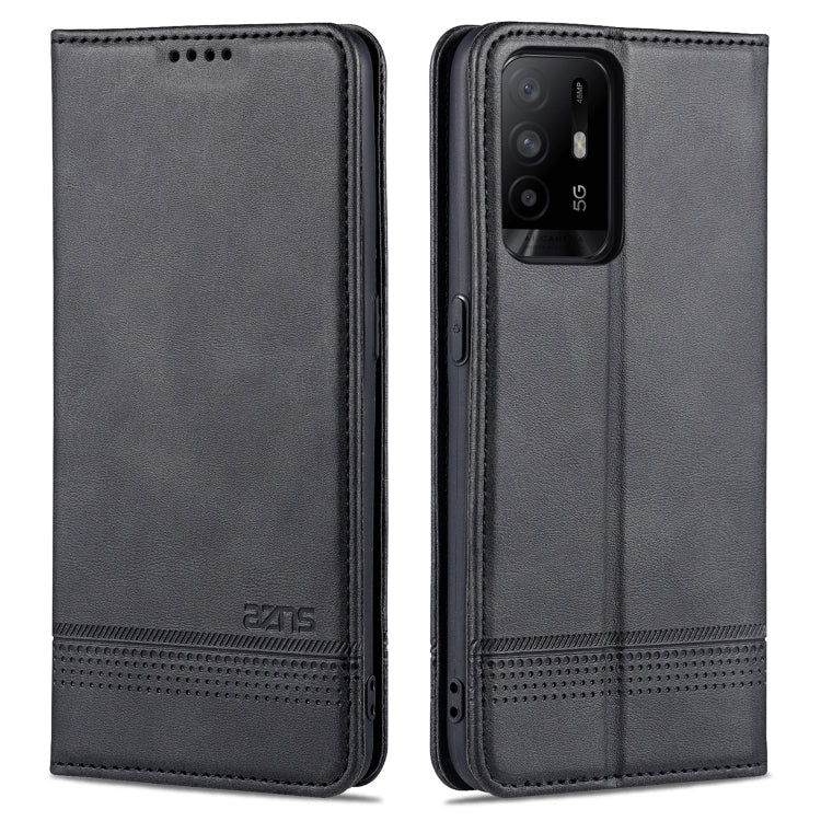 AZNS Magnetic Calf Texture Horizontal Flip Leather Case with Card Slots & Holder & Wallet, For OPPO A54 4G, For OPPO A94 5G, For OPPO A95 5G, For Xiaomi Mi 11 Lite