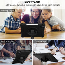 Load image into Gallery viewer, 360 Degree Rotation Honeycomb Shockproof Silicone PC Protective Case with Holder &amp; Shoulder Strap &amp; Hand Strap, For iPad Pro 11 (2021) / (2020) / (2018)