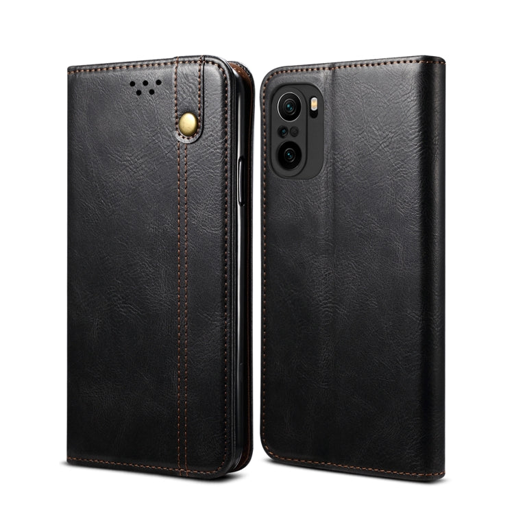Simple Wax Crazy Horse Texture Horizontal Flip Leather Case with Card Slots & Wallet, For Xiaomi Redmi K40 / K40 Pro, For Xiaomi Redmi Note9 4G (CN Version), For Xiaomi Redmi Note 9 5G (CN Version)                                                       ...