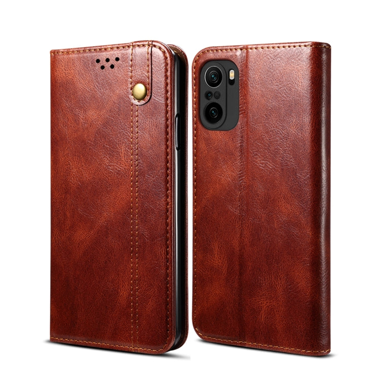 Simple Wax Crazy Horse Texture Horizontal Flip Leather Case with Card Slots & Wallet, For Xiaomi Redmi K40 / K40 Pro, For Xiaomi Redmi Note9 4G (CN Version), For Xiaomi Redmi Note 9 5G (CN Version)                                                       ...