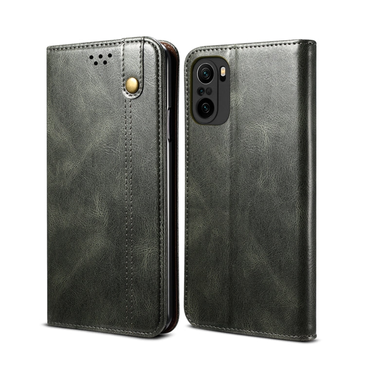 Simple Wax Crazy Horse Texture Horizontal Flip Leather Case with Card Slots & Wallet, For Xiaomi Redmi K40 / K40 Pro, For Xiaomi Redmi Note9 4G (CN Version), For Xiaomi Redmi Note 9 5G (CN Version)                                                       ...