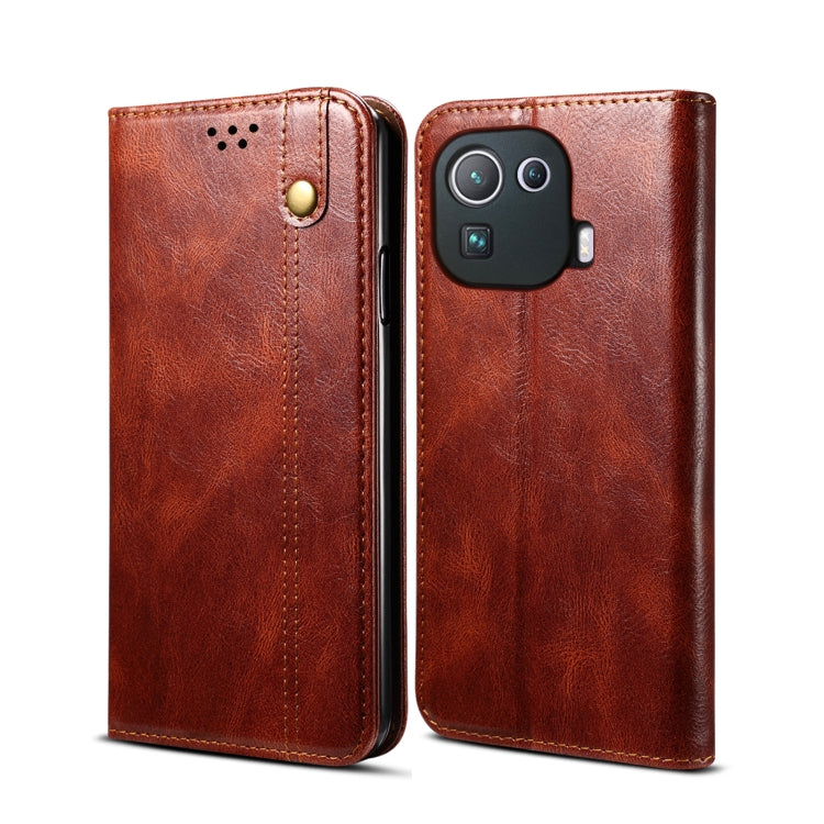 Simple Wax Crazy Horse Texture Horizontal Flip Leather Case with Card Slots & Wallet, For Xiaomi Redmi K40 / K40 Pro, For Xiaomi Redmi Note9 4G (CN Version), For Xiaomi Redmi Note 9 5G (CN Version)                                                       ...