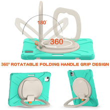 Load image into Gallery viewer, Silicone + PC Protective Case with Holder &amp; Shoulder Strap, For iPad Air 2022 / 2020 10.9