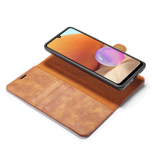 Load image into Gallery viewer, DG.MING Crazy Horse Texture Flip Detachable Magnetic Leather Case with Holder &amp; Card Slots &amp; Wallet, For Samsung Galaxy A32 4G