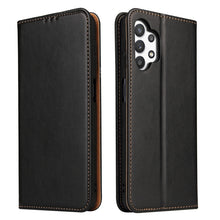 Load image into Gallery viewer, Fierre Shann PU Genuine Leather Texture Horizontal Flip Leather Case with Holder &amp; Card Slots &amp; Wallet, For Samsung Galaxy A32 5G, For Samsung Galaxy A72 5G, For Samsung Galaxy A52 5G