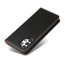 Load image into Gallery viewer, Fierre Shann PU Genuine Leather Texture Horizontal Flip Leather Case with Holder &amp; Card Slots &amp; Wallet, For Samsung Galaxy A32 5G, For Samsung Galaxy A72 5G, For Samsung Galaxy A52 5G