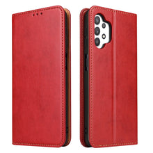 Load image into Gallery viewer, Fierre Shann PU Genuine Leather Texture Horizontal Flip Leather Case with Holder &amp; Card Slots &amp; Wallet, For Samsung Galaxy A32 5G, For Samsung Galaxy A72 5G, For Samsung Galaxy A52 5G