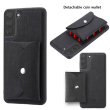 Load image into Gallery viewer, ViLi T Series TPU + PU Woven Fabric Magnetic Protective Case with Wallet, For Samsung Galaxy S21 5G, For Samsung Galaxy A72 5G, For Samsung Galaxy A52 5G