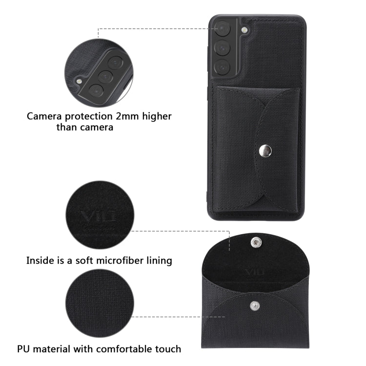 ViLi T Series TPU + PU Woven Fabric Magnetic Protective Case with Wallet, For Samsung Galaxy S21 5G, For Samsung Galaxy A72 5G, For Samsung Galaxy A52 5G