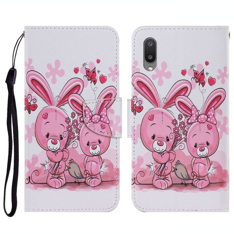 Coloured Drawing Pattern Horizontal Flip PU Leather Case with Holder & Card Slots & Wallet & Lanyard, For Samsung Galaxy A02, For Samsung Galaxy A22 4G, For Samsung Galaxy A22 5G