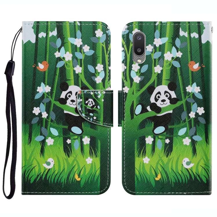 Coloured Drawing Pattern Horizontal Flip PU Leather Case with Holder & Card Slots & Wallet & Lanyard, For Samsung Galaxy A02, For Samsung Galaxy A22 4G, For Samsung Galaxy A22 5G