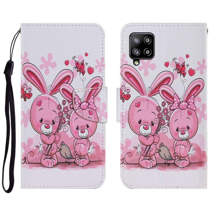 Coloured Drawing Pattern Horizontal Flip PU Leather Case with Holder & Card Slots & Wallet & Lanyard, For Samsung Galaxy A02, For Samsung Galaxy A22 4G, For Samsung Galaxy A22 5G