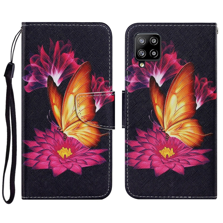 Coloured Drawing Pattern Horizontal Flip PU Leather Case with Holder & Card Slots & Wallet & Lanyard, For Samsung Galaxy A02, For Samsung Galaxy A22 4G, For Samsung Galaxy A22 5G