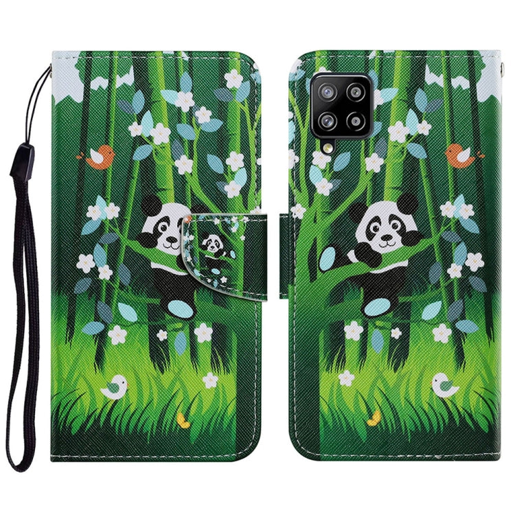 Coloured Drawing Pattern Horizontal Flip PU Leather Case with Holder & Card Slots & Wallet & Lanyard, For Samsung Galaxy A02, For Samsung Galaxy A22 4G, For Samsung Galaxy A22 5G