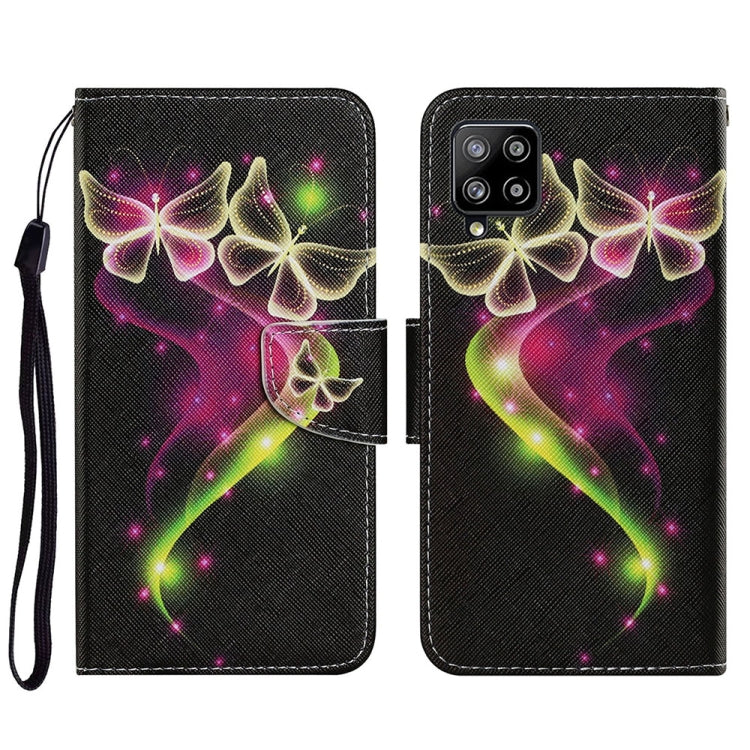 Coloured Drawing Pattern Horizontal Flip PU Leather Case with Holder & Card Slots & Wallet & Lanyard, For Samsung Galaxy A02, For Samsung Galaxy A22 4G, For Samsung Galaxy A22 5G