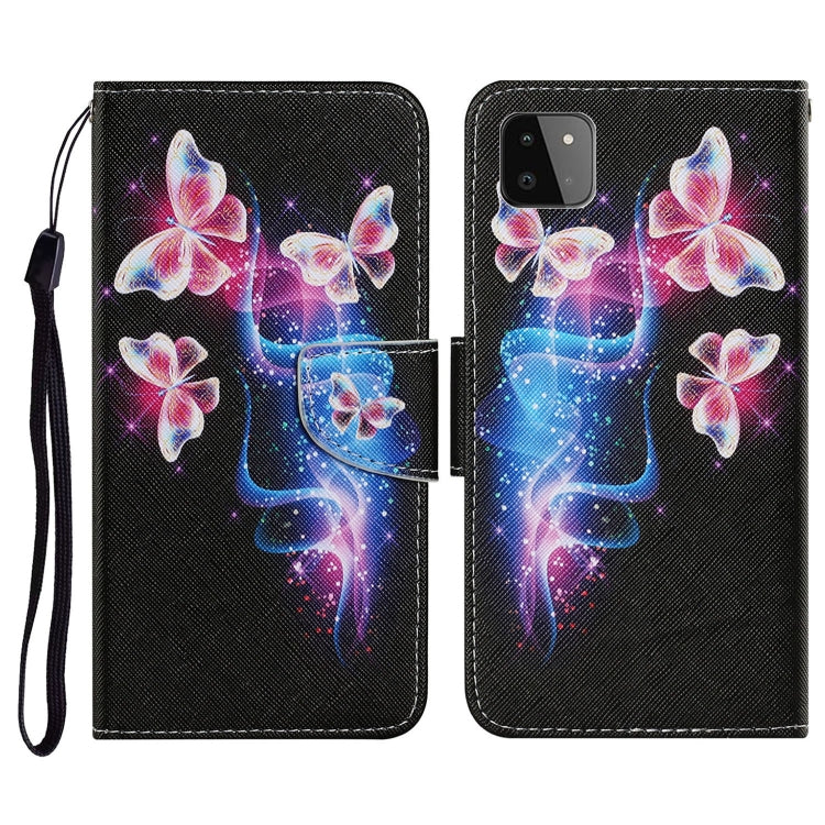 Coloured Drawing Pattern Horizontal Flip PU Leather Case with Holder & Card Slots & Wallet & Lanyard, For Samsung Galaxy A02, For Samsung Galaxy A22 4G, For Samsung Galaxy A22 5G