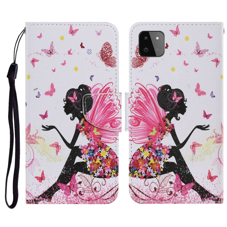 Coloured Drawing Pattern Horizontal Flip PU Leather Case with Holder & Card Slots & Wallet & Lanyard, For Samsung Galaxy A02, For Samsung Galaxy A22 4G, For Samsung Galaxy A22 5G