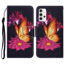Load image into Gallery viewer, Coloured Drawing Pattern Horizontal Flip PU Leather Case with Holder &amp; Card Slots &amp; Wallet &amp; Lanyard, For Samsung Galaxy A32 4G, For Samsung Galaxy S21 FE, For Xiaomi Redmi 9T