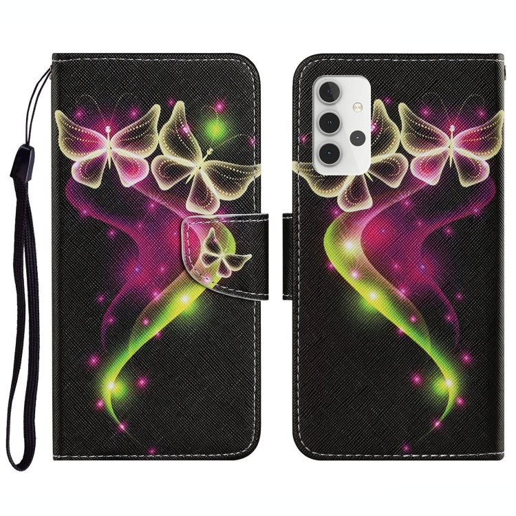 Coloured Drawing Pattern Horizontal Flip PU Leather Case with Holder & Card Slots & Wallet & Lanyard, For Samsung Galaxy A32 4G, For Samsung Galaxy S21 FE, For Xiaomi Redmi 9T
