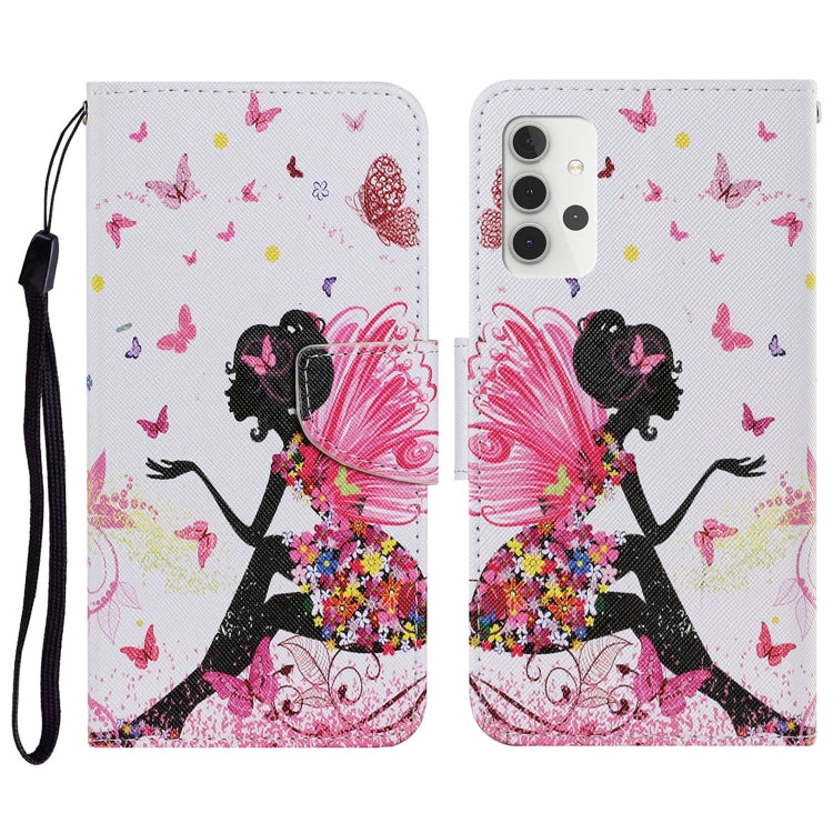 Coloured Drawing Pattern Horizontal Flip PU Leather Case with Holder & Card Slots & Wallet & Lanyard, For Samsung Galaxy A32 4G, For Samsung Galaxy S21 FE, For Xiaomi Redmi 9T