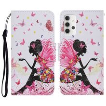 Load image into Gallery viewer, Coloured Drawing Pattern Horizontal Flip PU Leather Case with Holder &amp; Card Slots &amp; Wallet &amp; Lanyard, For Samsung Galaxy A32 4G, For Samsung Galaxy S21 FE, For Xiaomi Redmi 9T