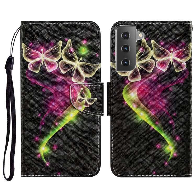 Coloured Drawing Pattern Horizontal Flip PU Leather Case with Holder & Card Slots & Wallet & Lanyard, For Samsung Galaxy A32 4G, For Samsung Galaxy S21 FE, For Xiaomi Redmi 9T