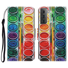 Load image into Gallery viewer, Coloured Drawing Pattern Horizontal Flip PU Leather Case with Holder &amp; Card Slots &amp; Wallet &amp; Lanyard, For Samsung Galaxy A32 4G, For Samsung Galaxy S21 FE, For Xiaomi Redmi 9T