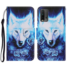 Load image into Gallery viewer, Coloured Drawing Pattern Horizontal Flip PU Leather Case with Holder &amp; Card Slots &amp; Wallet &amp; Lanyard, For Samsung Galaxy A32 4G, For Samsung Galaxy S21 FE, For Xiaomi Redmi 9T