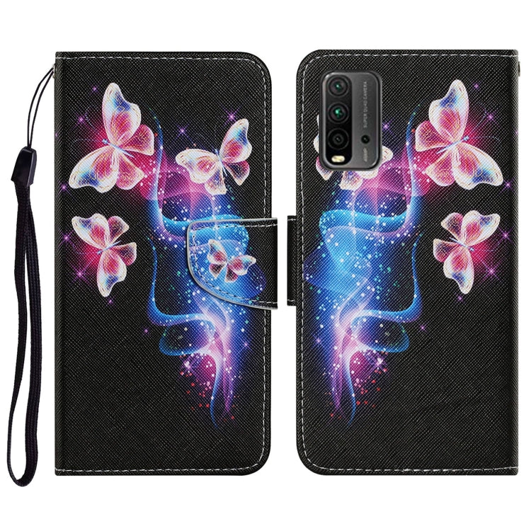 Coloured Drawing Pattern Horizontal Flip PU Leather Case with Holder & Card Slots & Wallet & Lanyard, For Samsung Galaxy A32 4G, For Samsung Galaxy S21 FE, For Xiaomi Redmi 9T
