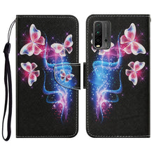 Load image into Gallery viewer, Coloured Drawing Pattern Horizontal Flip PU Leather Case with Holder &amp; Card Slots &amp; Wallet &amp; Lanyard, For Samsung Galaxy A32 4G, For Samsung Galaxy S21 FE, For Xiaomi Redmi 9T