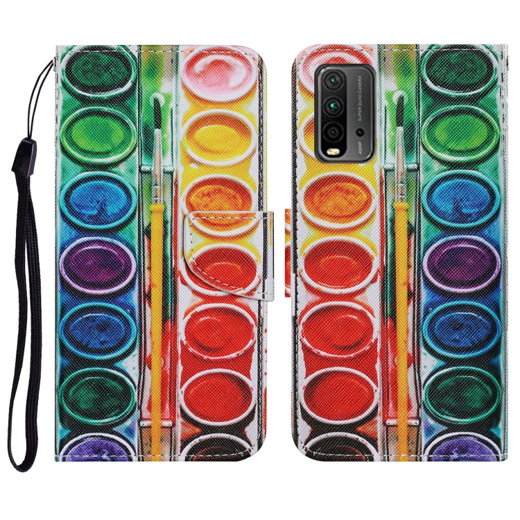 Coloured Drawing Pattern Horizontal Flip PU Leather Case with Holder & Card Slots & Wallet & Lanyard, For Samsung Galaxy A32 4G, For Samsung Galaxy S21 FE, For Xiaomi Redmi 9T