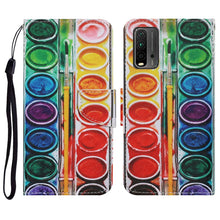 Load image into Gallery viewer, Coloured Drawing Pattern Horizontal Flip PU Leather Case with Holder &amp; Card Slots &amp; Wallet &amp; Lanyard, For Samsung Galaxy A32 4G, For Samsung Galaxy S21 FE, For Xiaomi Redmi 9T
