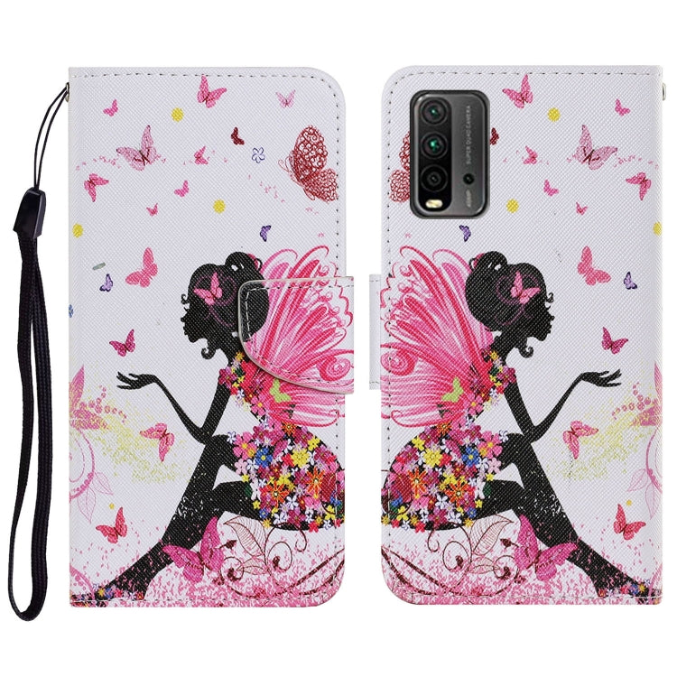 Coloured Drawing Pattern Horizontal Flip PU Leather Case with Holder & Card Slots & Wallet & Lanyard, For Samsung Galaxy A32 4G, For Samsung Galaxy S21 FE, For Xiaomi Redmi 9T