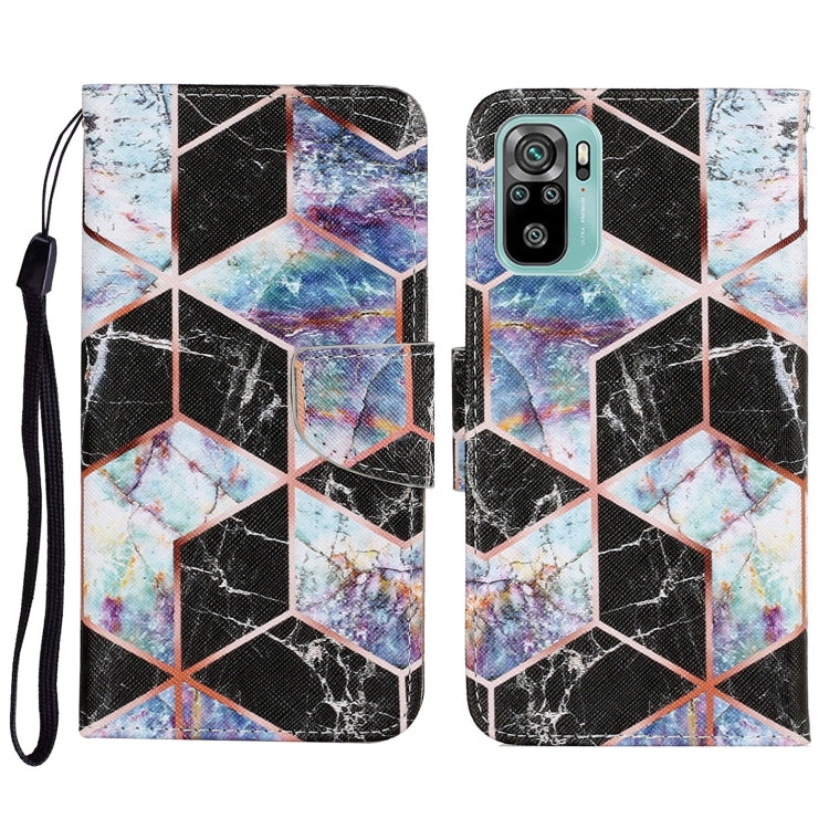 Coloured Drawing Pattern Horizontal Flip PU Leather Case with Holder & Card Slots & Wallet & Lanyard, For Xiaomi Redmi Note 10 4G, For Xiaomi Redmi Note 9T, For Xiaomi Redmi Note 10 Pro